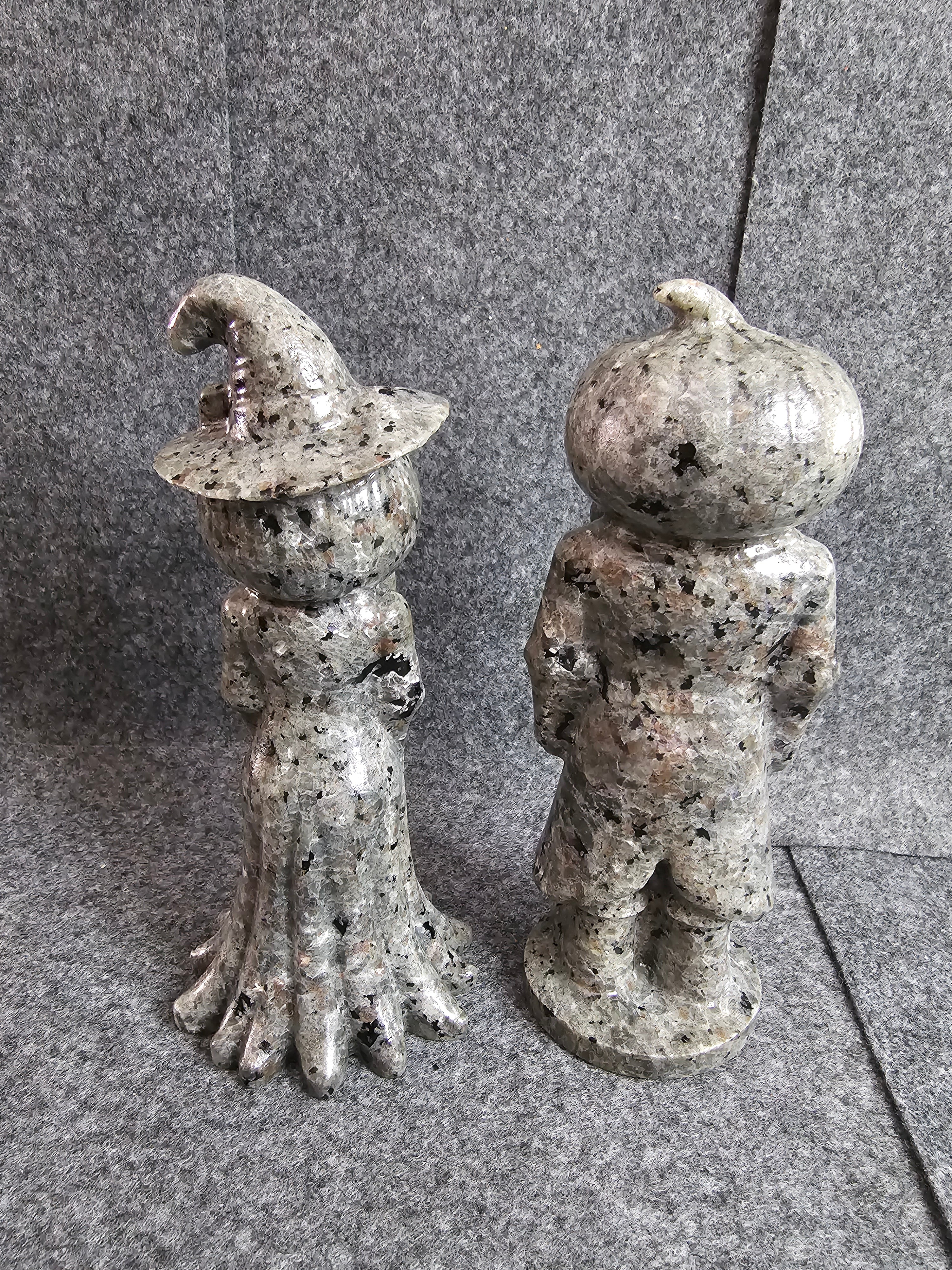 Pumpkin King and Queen Couple, 6 inches tall