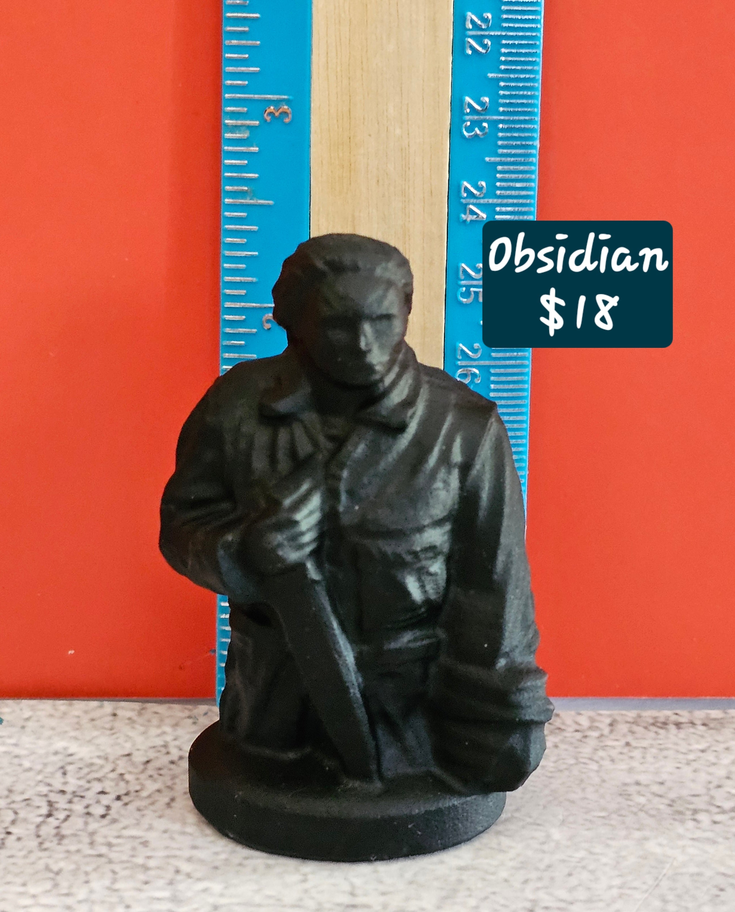 Obsidian Michael Myers – Horror Collector Crystal Carving | 2.5 Inches