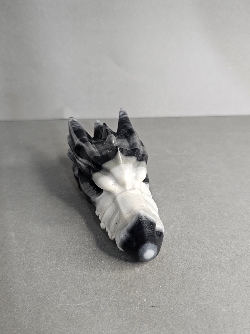 Tai Chi Stone Dragon Carving – 3" Yin Yang Mini Collector Piece