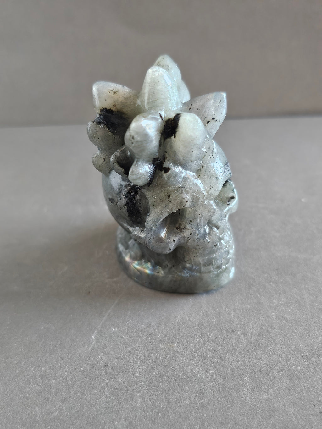 Skull with Crystal Points – Labradorite, Fluorite, or Ruby Zoisite | 2.5 Inches