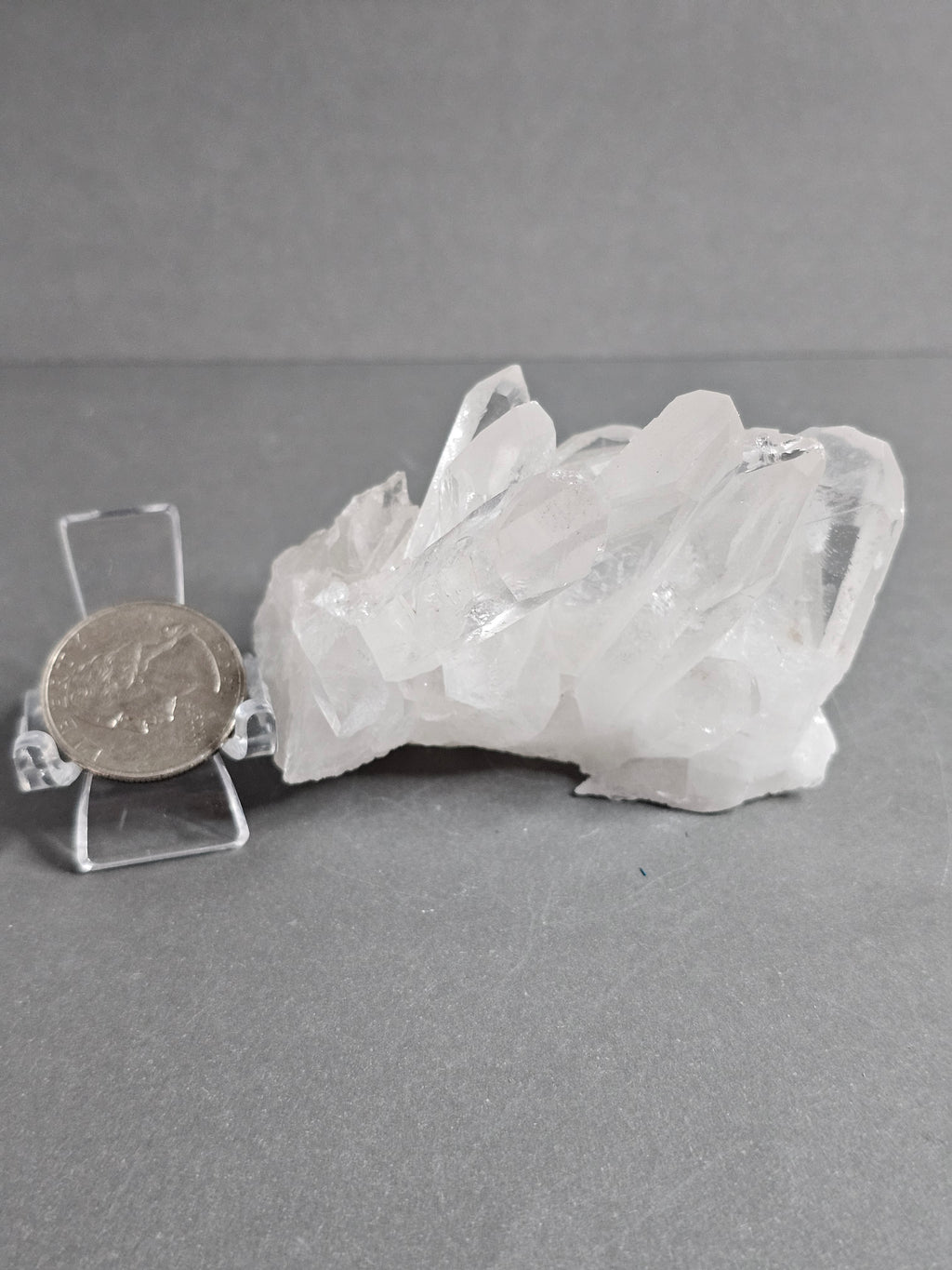 Brazilian Clear Quartz Crystal Cluster – Balanced Natural Formation | 2 1/2 Inches (3)