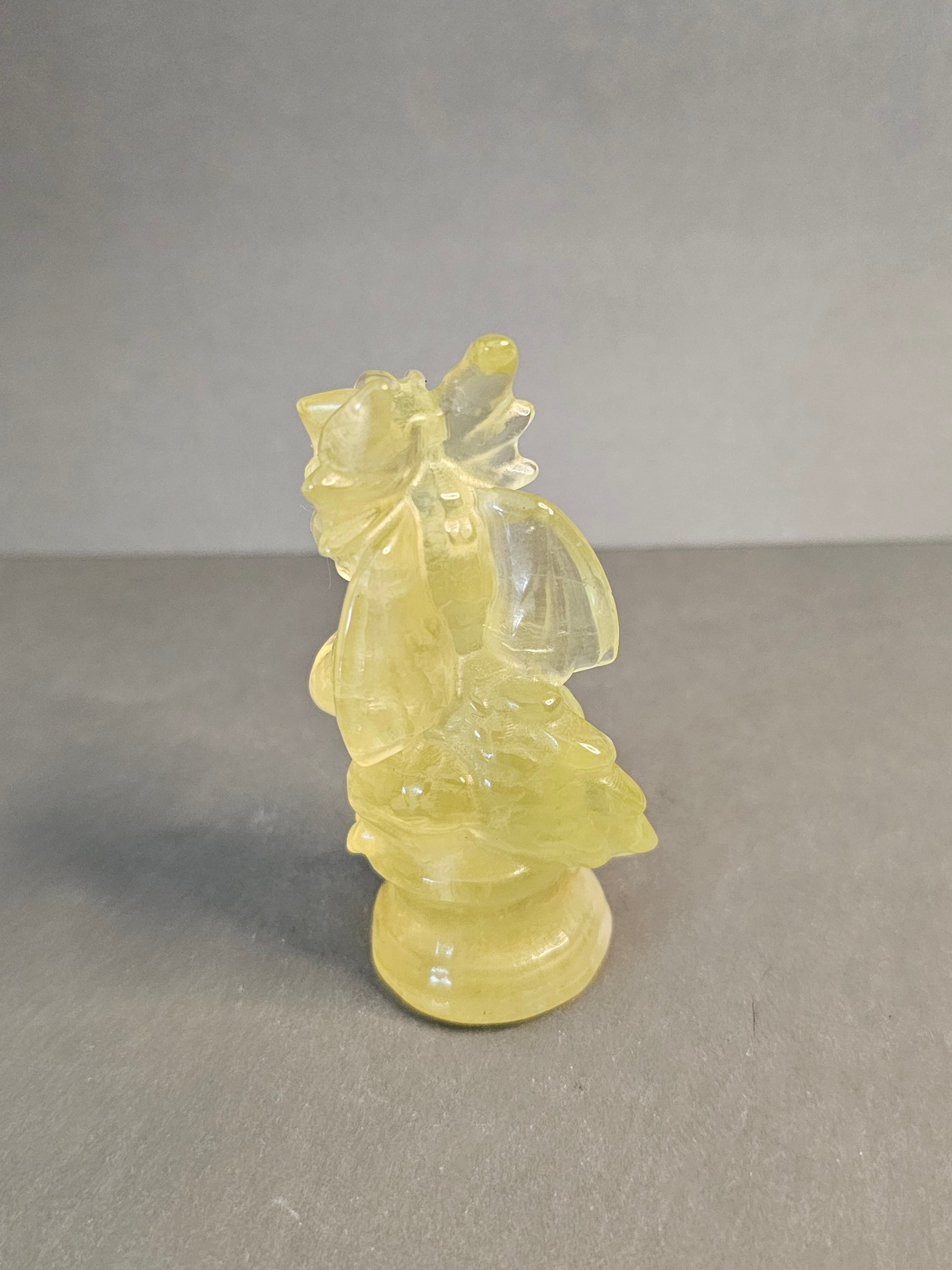 Lemon Citrine Dragon – Prosperity & Energy Crystal Carving | 3.5 Inches